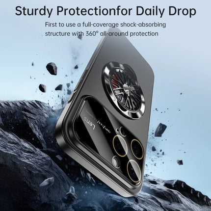 For iPhone 16 Pro Case Compatible with MagSafe Hard PC Kickstand Phone Cover