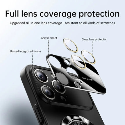 For iPhone 16 Pro Case Compatible with MagSafe Hard PC Kickstand Phone Cover