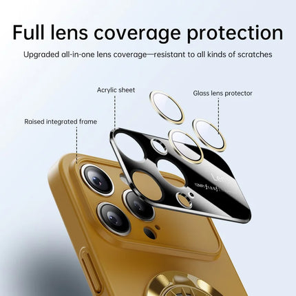 For iPhone 16 Pro Case Compatible with MagSafe Hard PC Kickstand Phone Cover
