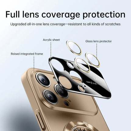 For iPhone 16 Pro Case Compatible with MagSafe Hard PC Kickstand Phone Cover