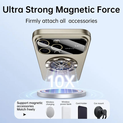 For iPhone 16 Pro Case Compatible with MagSafe Hard PC Kickstand Phone Cover