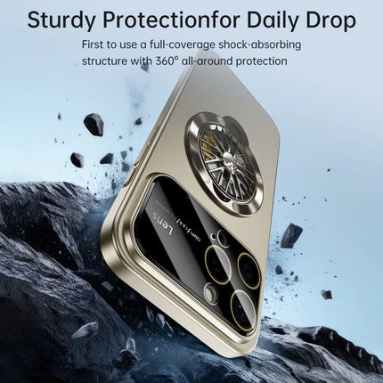 For iPhone 16 Pro Case Compatible with MagSafe Hard PC Kickstand Phone Cover
