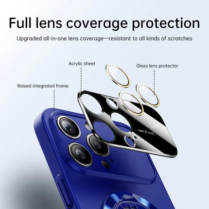 For iPhone 16 Pro Case Compatible with MagSafe Hard PC Kickstand Phone Cover