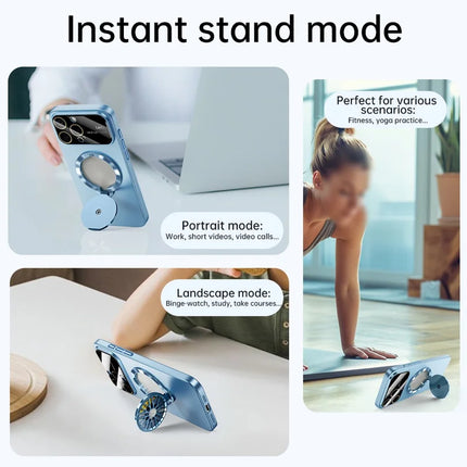 For iPhone 16 Pro Case Compatible with MagSafe Hard PC Kickstand Phone Cover