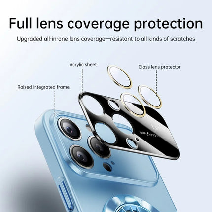 For iPhone 16 Pro Case Compatible with MagSafe Hard PC Kickstand Phone Cover