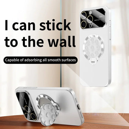 For iPhone 16 Pro Max Case Compatible with MagSafe Suction Cup Kickstand PC Phone Cover