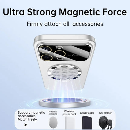 For iPhone 16 Pro Max Case Compatible with MagSafe Suction Cup Kickstand PC Phone Cover