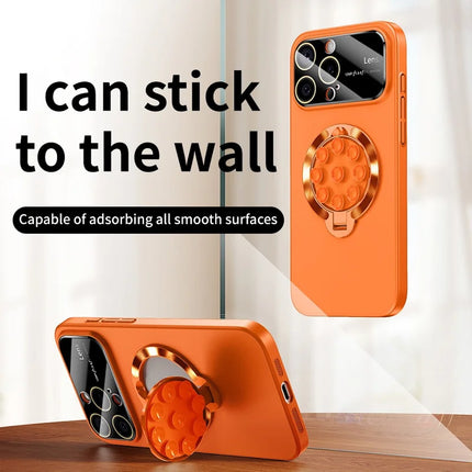 For iPhone 16 Pro Max Case Compatible with MagSafe Suction Cup Kickstand PC Phone Cover