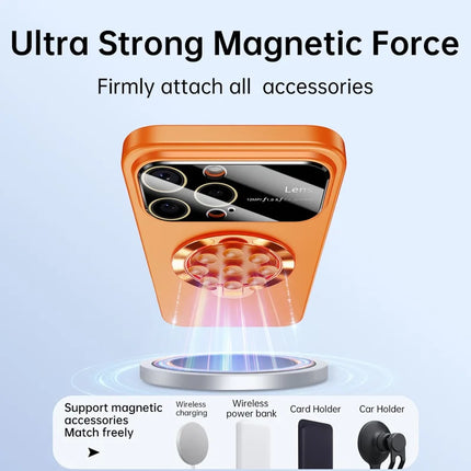 For iPhone 16 Pro Max Case Compatible with MagSafe Suction Cup Kickstand PC Phone Cover