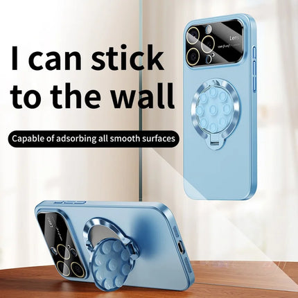For iPhone 16 Pro Max Case Compatible with MagSafe Suction Cup Kickstand PC Phone Cover