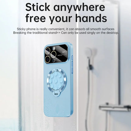 For iPhone 16 Pro Max Case Compatible with MagSafe Suction Cup Kickstand PC Phone Cover