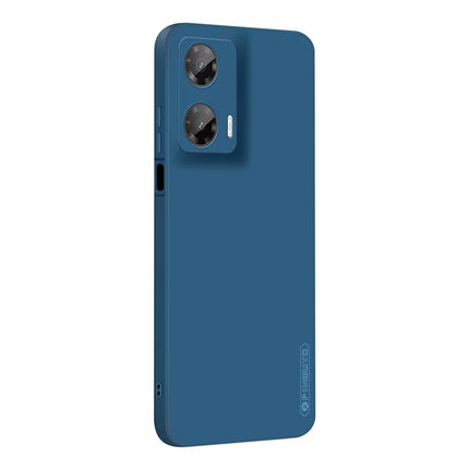 For Motorola Moto G35 5G PINWUYO Sense Series Liquid Silicone TPU Phone Case - Blue