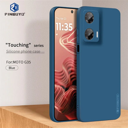 For Motorola Moto G35 5G PINWUYO Sense Series Liquid Silicone TPU Phone Case