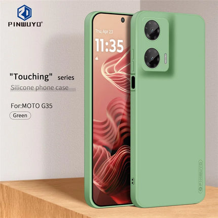 For Motorola Moto G35 5G PINWUYO Sense Series Liquid Silicone TPU Phone Case