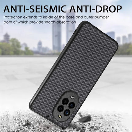 For Huawei nova 13 Pro 5G Case Carbon Fiber Texture PU+PC+TPU Phone Back Cover
