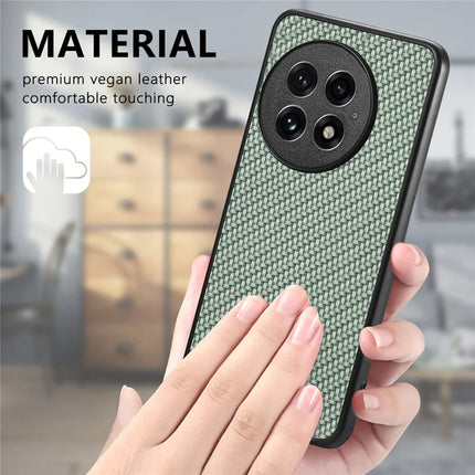 For OnePlus 13 Case Carbon Fiber Texture PU+PC+TPU Phone Back Cover