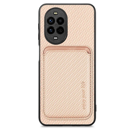 For Huawei nova 13 Pro 5G Case Magnetic Detachable Card Holder Phone Back Cover - Khaki