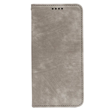 For iPhone 16 Pro Case Strong Magnetic Leather Wallet Phone Cover with Striped Texture