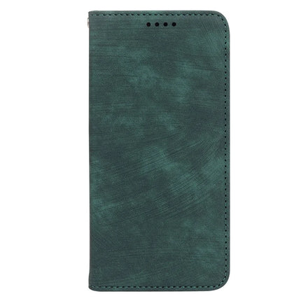 For iPhone 16 Pro Case Strong Magnetic Leather Wallet Phone Cover with Striped Texture