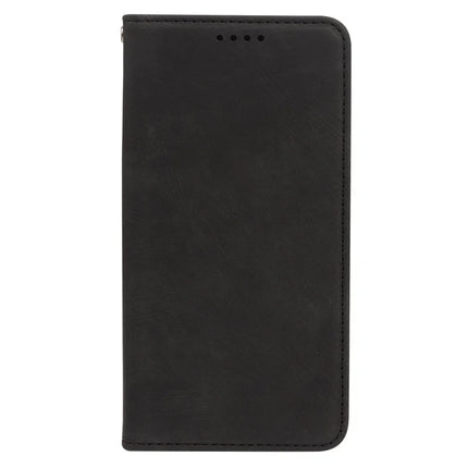 For iPhone 16 Pro Case Strong Magnetic Leather Wallet Phone Cover with Striped Texture