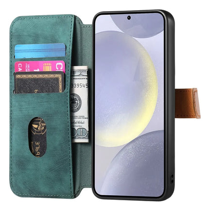 For Samsung Galaxy S23 FE Case Wallet Retro Leather Phone Cover with Wristband Kickstand