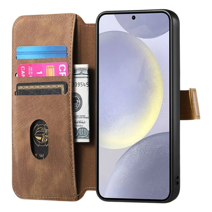For Samsung Galaxy S23 FE Case Wallet Retro Leather Phone Cover with Wristband Kickstand