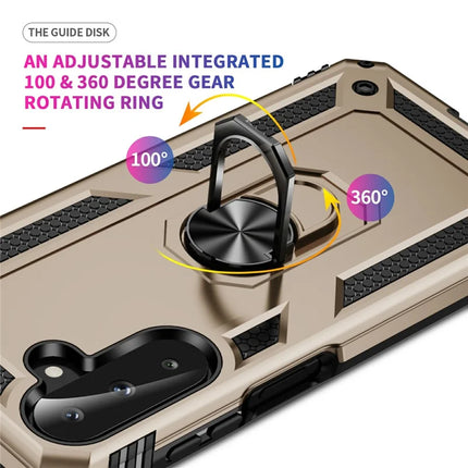 For Samsung Galaxy A26 5G Case PC + TPU Phone Cover with Rotary Ring Kickstand