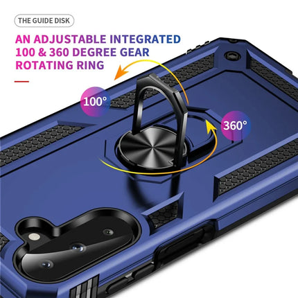 For Samsung Galaxy A26 5G Case PC + TPU Phone Cover with Rotary Ring Kickstand