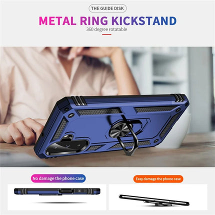 For Samsung Galaxy A26 5G Case PC + TPU Phone Cover with Rotary Ring Kickstand