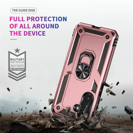 For Samsung Galaxy A26 5G Case PC + TPU Phone Cover with Rotary Ring Kickstand