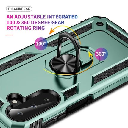 For Samsung Galaxy A26 5G Case PC + TPU Phone Cover with Rotary Ring Kickstand