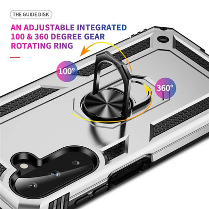 For Samsung Galaxy A26 5G Case PC + TPU Phone Cover with Rotary Ring Kickstand