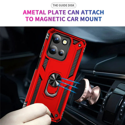 For Motorola Moto G 5G (2025) Case PC + TPU Phone Cover with Rotary Ring Kickstand