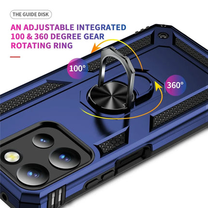 For Motorola Moto G 5G (2025) Case PC + TPU Phone Cover with Rotary Ring Kickstand