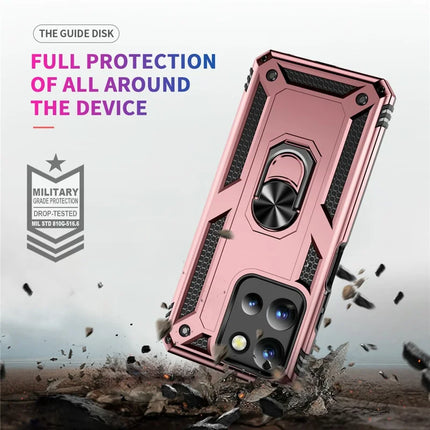 For Motorola Moto G 5G (2025) Case PC + TPU Phone Cover with Rotary Ring Kickstand