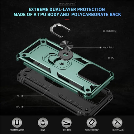 For Motorola Moto G 5G (2025) Case PC + TPU Phone Cover with Rotary Ring Kickstand