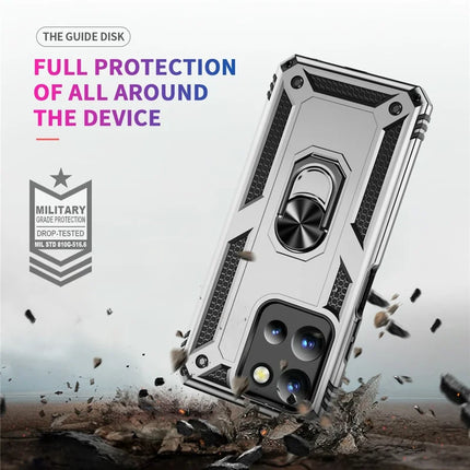 For Motorola Moto G 5G (2025) Case PC + TPU Phone Cover with Rotary Ring Kickstand