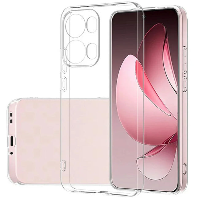 For Oppo Reno13 Pro 5G Clear Phone Case Ultra-Thin Flexible TPU Back Cover