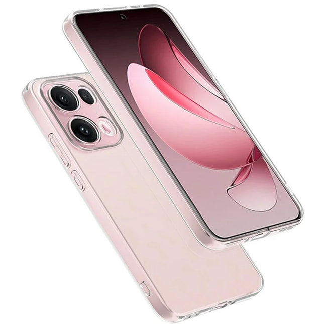 For Oppo Reno13 Pro 5G Clear Phone Case Ultra-Thin Flexible TPU Back Cover