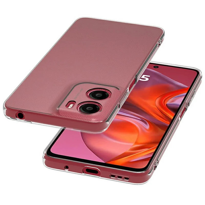 ShopCaseCart Slim Lightweight Motorola Moto G05 4G / E15 4G Clear Phone Protective cover Ultra-Thin Flexible TPU Back Guard