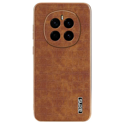 AZNS For Honor Magic7 5G Case Electroplating Crocodile Texture PU + TPU Phone Cover