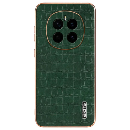 AZNS For Honor Magic7 5G Case Electroplating Crocodile Texture PU + TPU Phone Cover