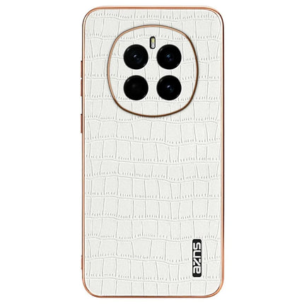 AZNS For Honor Magic7 5G Case Electroplating Crocodile Texture PU + TPU Phone Cover