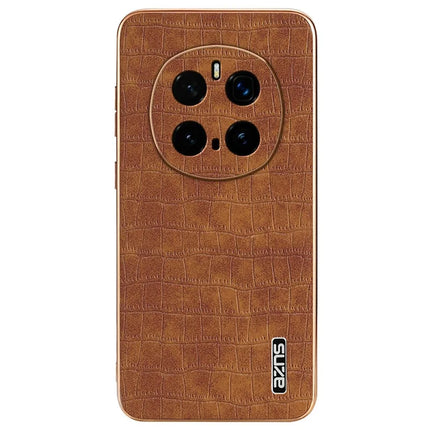 AZNS For Honor Magic7 Pro 5G Case Electroplating Crocodile Texture PU + TPU Phone Cover
