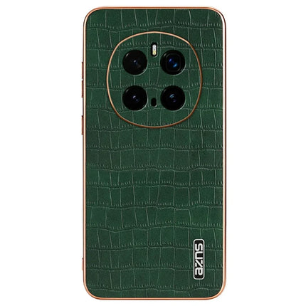 AZNS For Honor Magic7 Pro 5G Case Electroplating Crocodile Texture PU + TPU Phone Cover