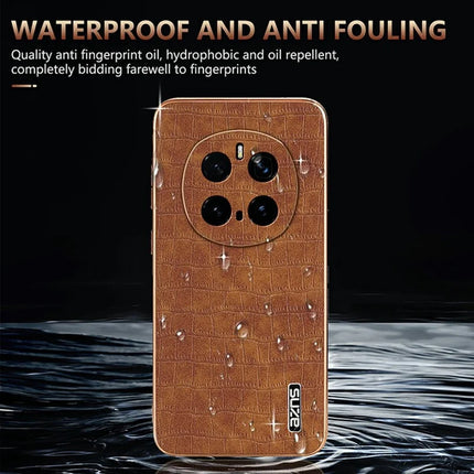 AZNS For Honor Magic7 Pro 5G Case Electroplating Crocodile Texture PU + TPU Phone Cover