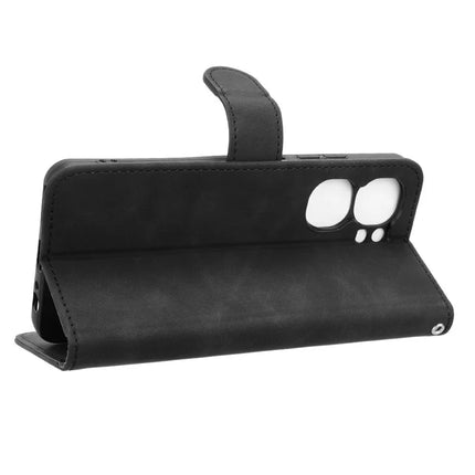 For Oukitel C58 Leather Case Skin Feel Anti Drop Wallet Flip Phone Cover
