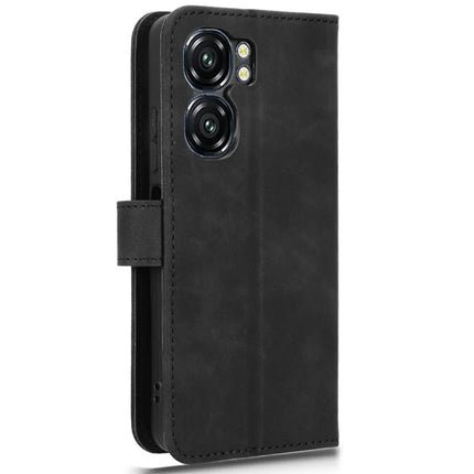 For Oukitel C58 Leather Case Skin Feel Anti Drop Wallet Flip Phone Cover