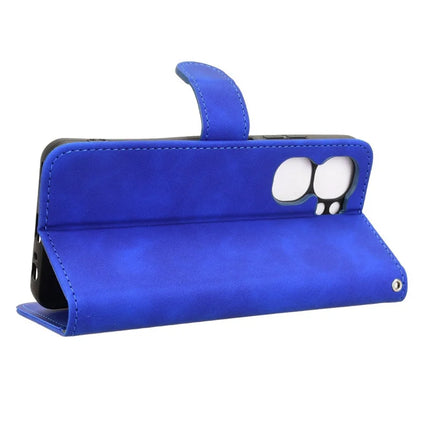 For Oukitel C58 Leather Case Skin Feel Anti Drop Wallet Flip Phone Cover