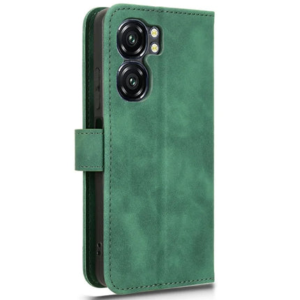 For Oukitel C58 Leather Case Skin Feel Anti Drop Wallet Flip Phone Cover
